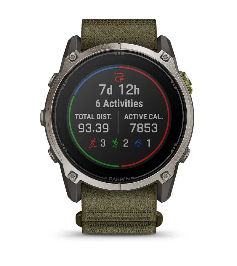 Pomiary i wskaźniki wydajności w funkcji Garmin Epic na zegarku Garmin Enduro 4