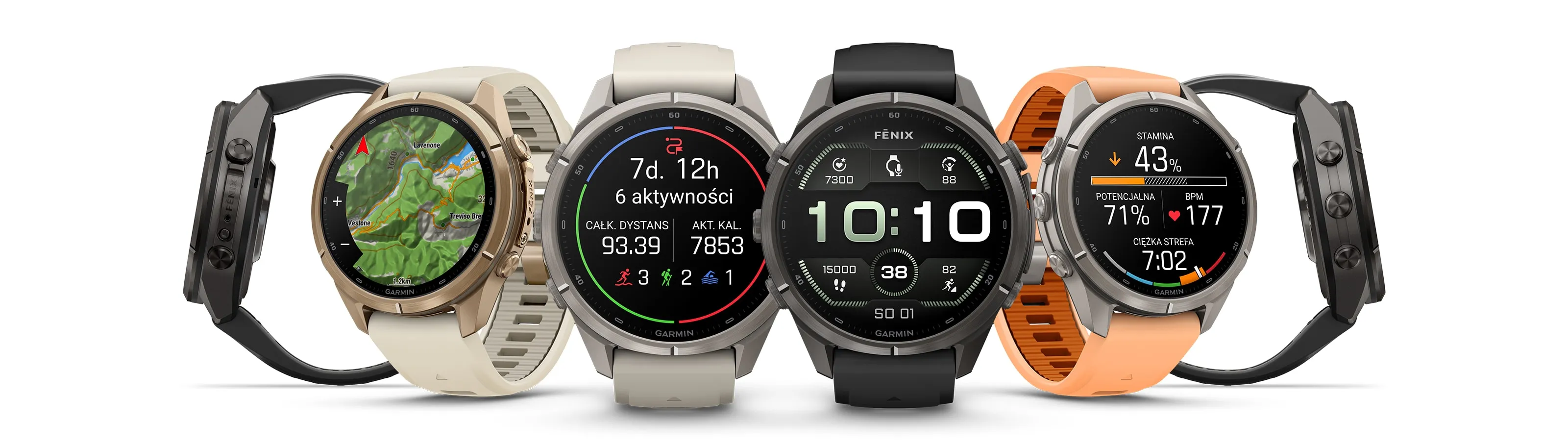 Multisportowy zegarek Garmin fēnix 9 Pro z tytanowym bezelem i czarnym paskiem