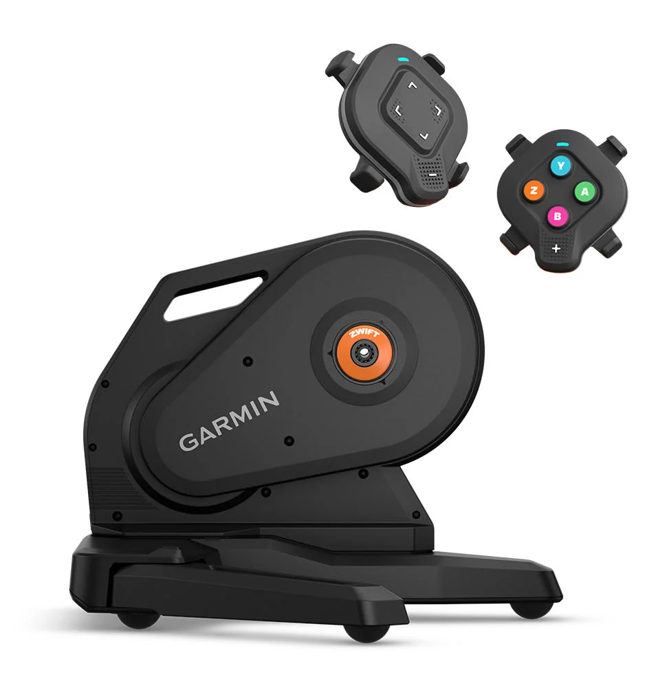 Zdjęcia trenażera z zamontowanym Zwift Cog