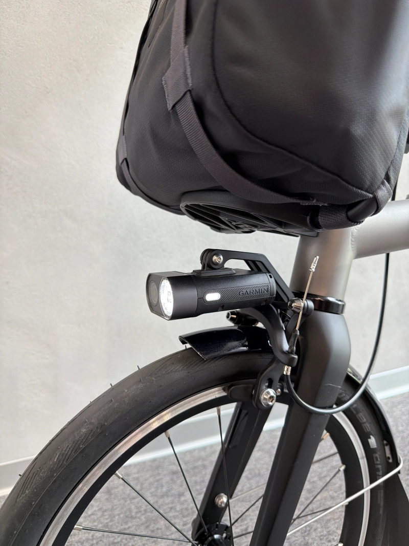 Garmin Varia na karbonowym Bromptonie Damiana
