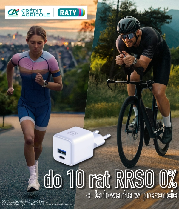 Baner reklamujący promocję CreditAgricole Raty 0%