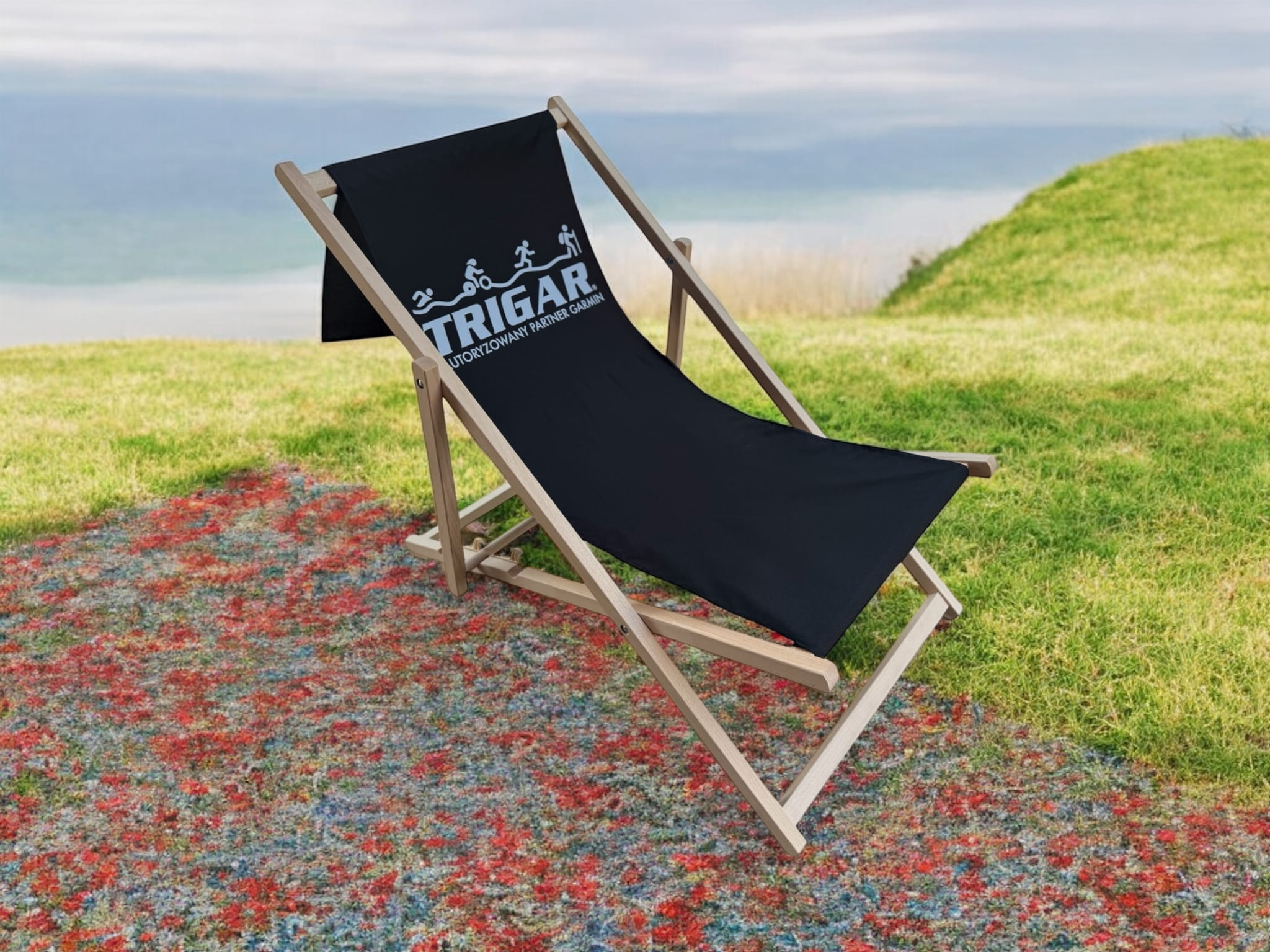 Leżak rozkładany z logotypem TRIGAR