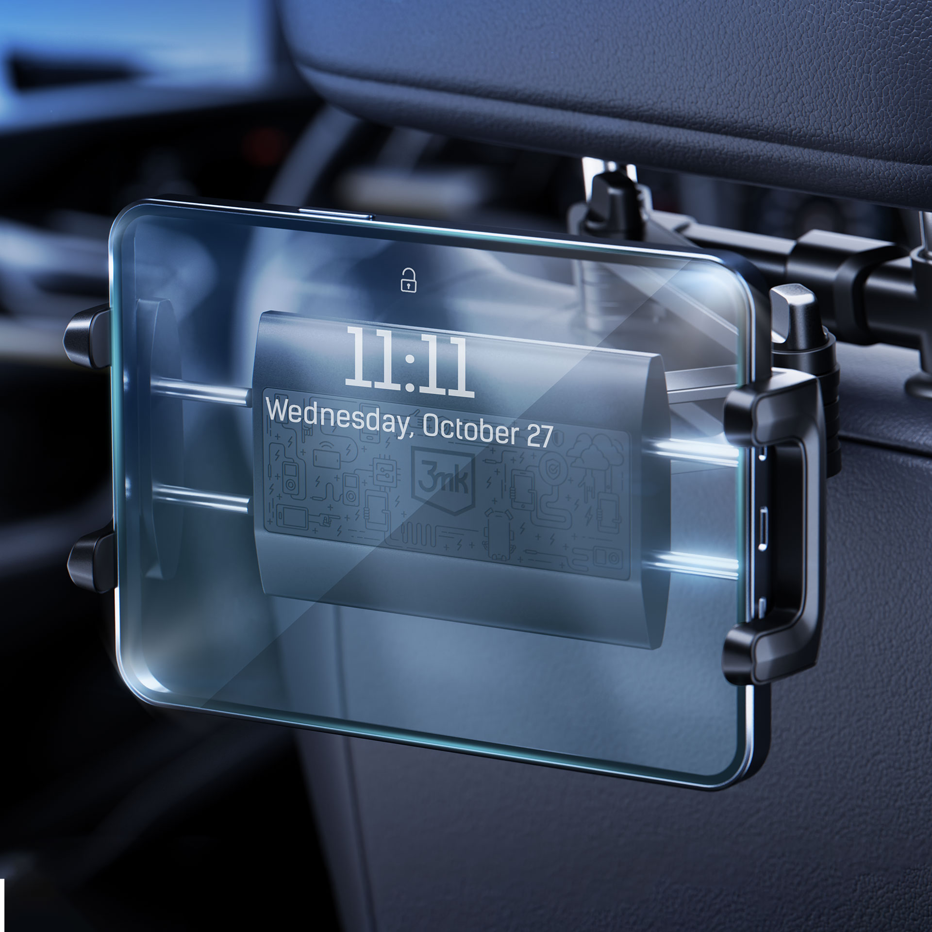 Uchwyt samochodowy na zagłówek 3mk Single Headrest Holder™