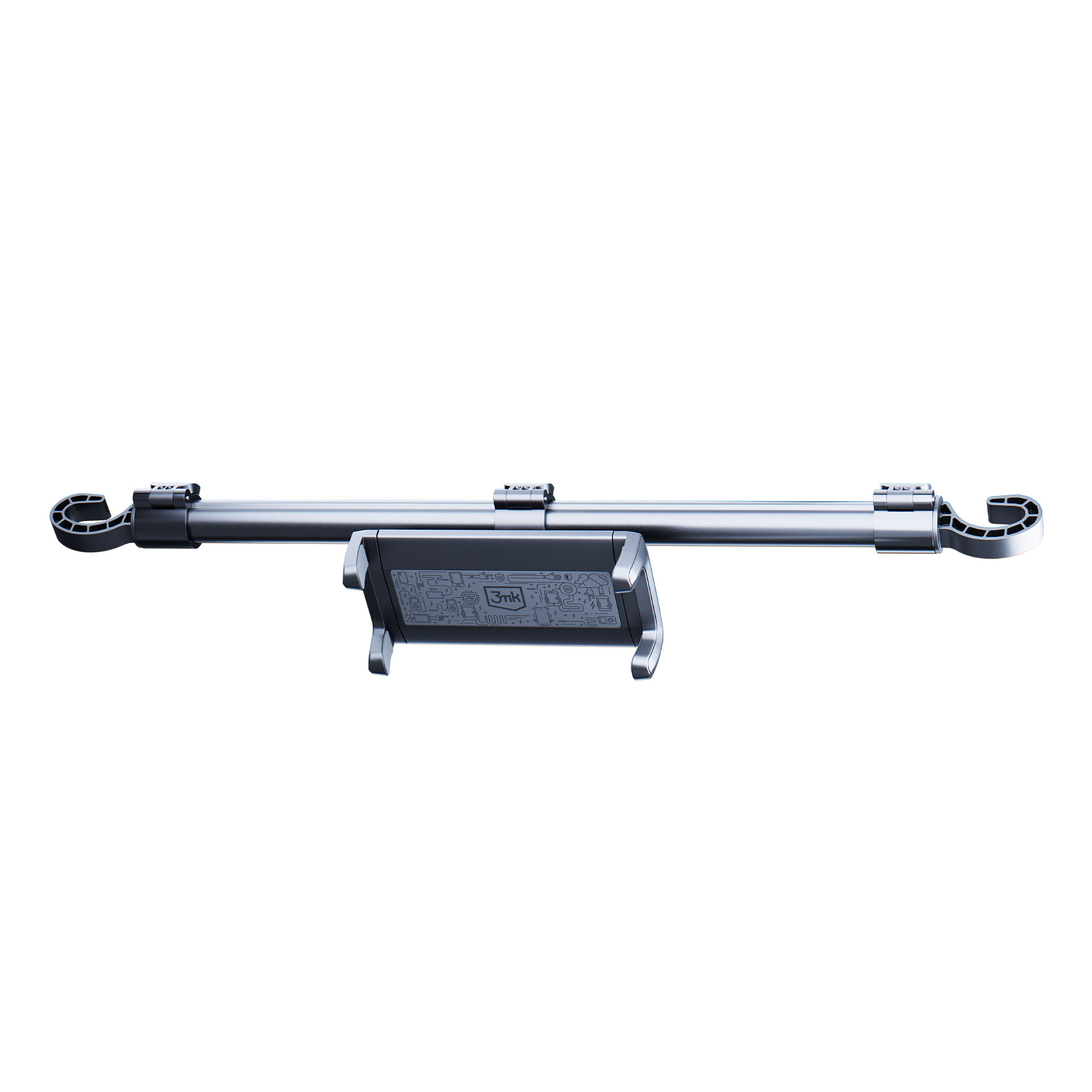 Uchwyt samochodowy na telefon i tablet 3mk Double Headrest Holder